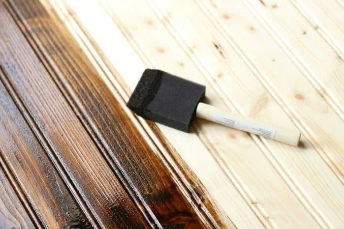 Gorgeous DIY food photography background made from beadboard!