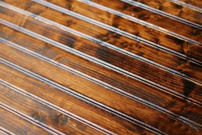 Gorgeous DIY food photography background made from beadboard!