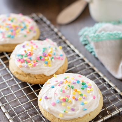The best soft sugar cookies! Make the in one bowl and in under 30 minutes!